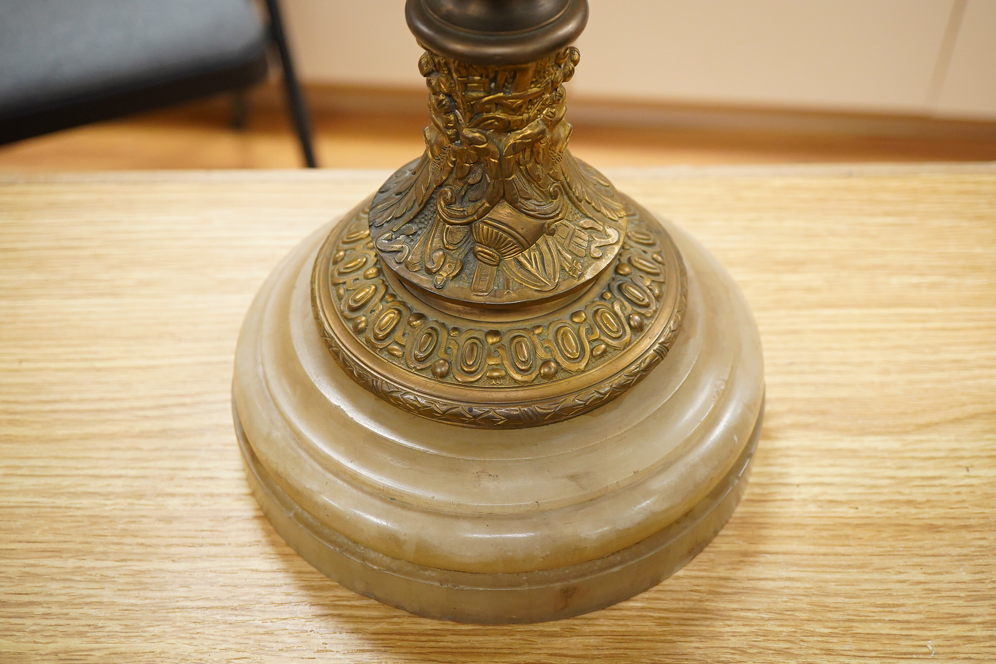 A late 19th century Renaissance-style ewer with dragon handle, 65cm high